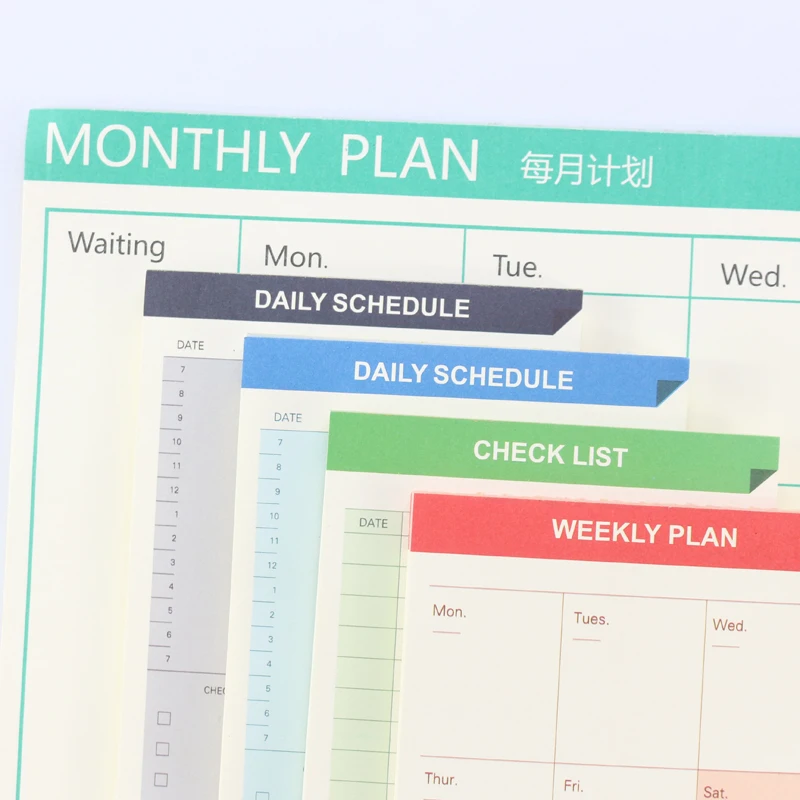 us 1 98 10 off domikee 2019 new office school desk time planner writing pad set stationery weekly planner monthly planner daily schedule list in daily time planner