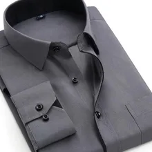 Мужские одноцветные однобортные приталенные рубашки Camisa, чистый хлопок, саржевое платье, формальные деловые рубашки высокого качества, яркие цвета