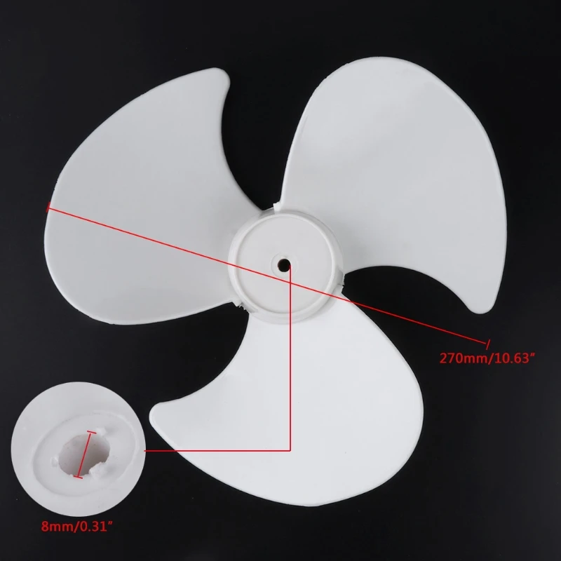 Big Wind 12inch Plastic Fan Blade 3 Leaves Stand/Table Fanner Accessories