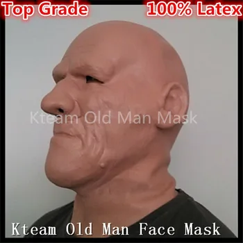 

Free shipping Party Cosplay Human Mask Halloween Deluxe Latex Full Head Mask Old Man Mask Breaking Bad Toys in stock