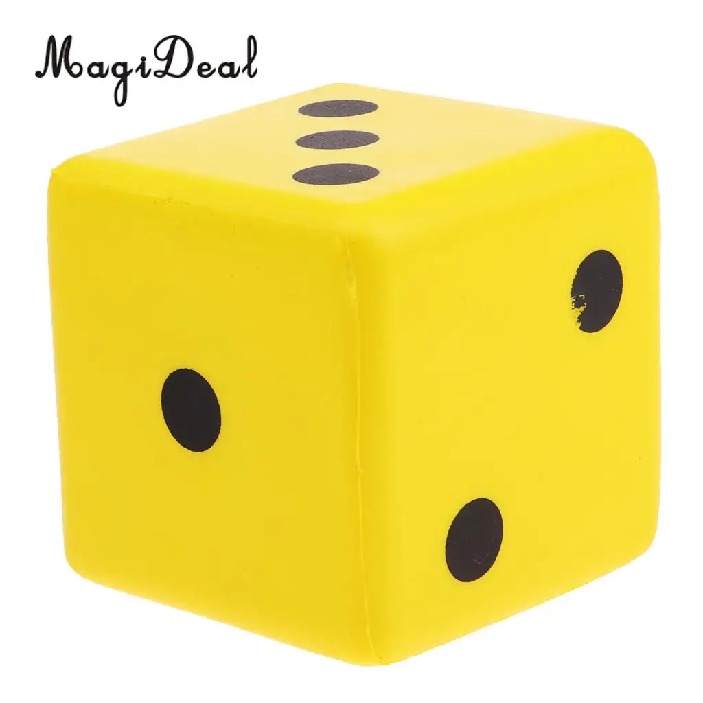 Kids Sponge Dice Foam Dot Dice for Math Teaching Vent Toy Educational Camping Hiking Playing game dice dice set sponge cubes toys