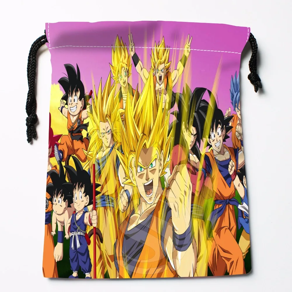 Fl-Q17 Dragon Ball Z#6 изготовленный на заказ логос напечатал сумку; степень сжатия сумки женские сумки на завязках размер 18X22 см 711-# F17