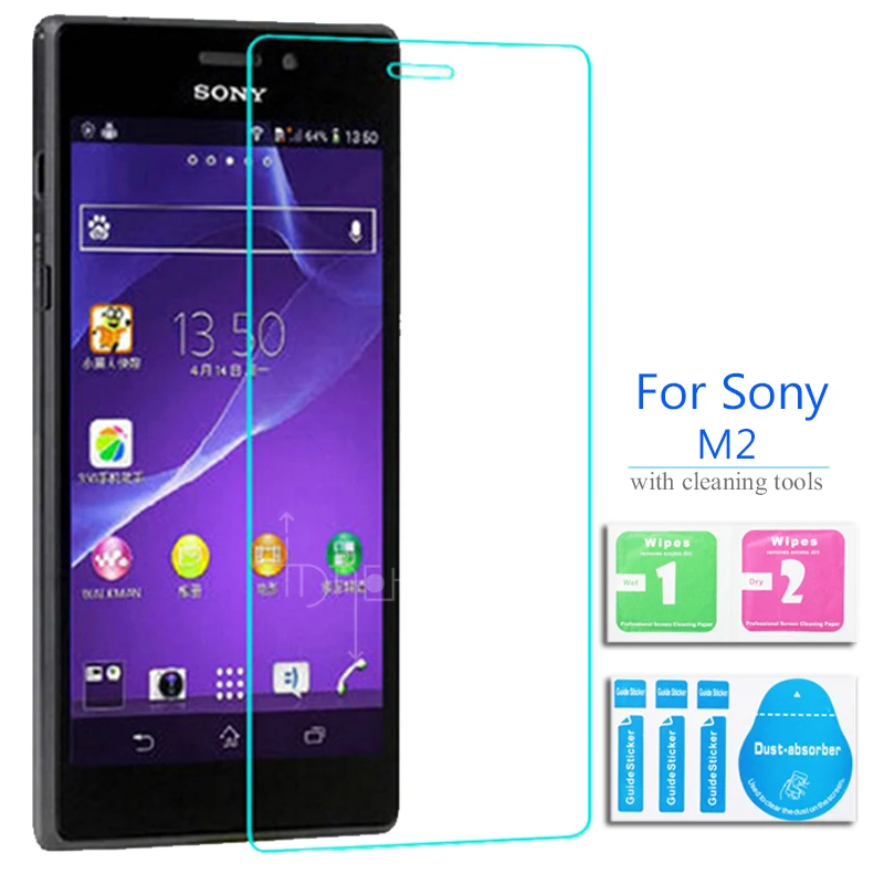 2 шт для Sony M2 M4 M5 aqua Закаленное стекло протектор экрана 2.5d 9H Защитная пленка