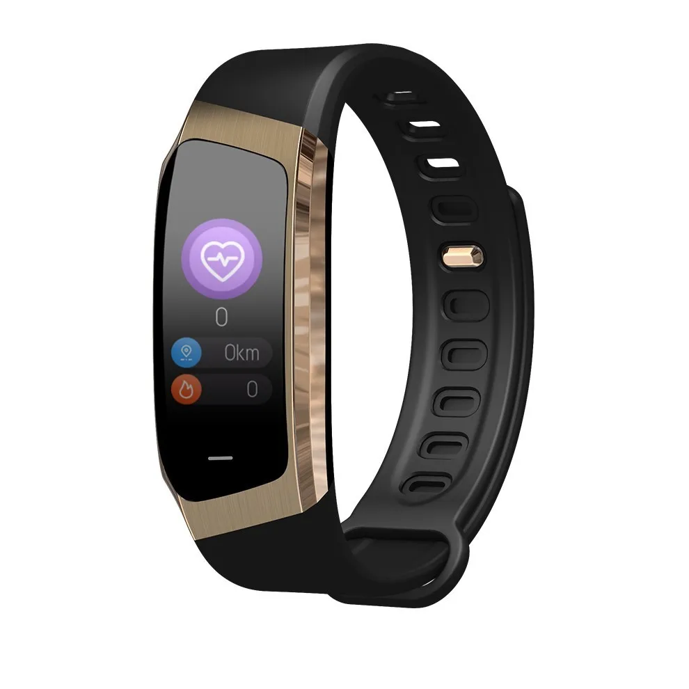 Смарт-часы SeenDa E18, спортивные мужские наручные часы, фитнес-трекер, Смарт-часы для Android и IOS телефона, Bluetooth, женские Смарт-часы - Цвет: Black and gold