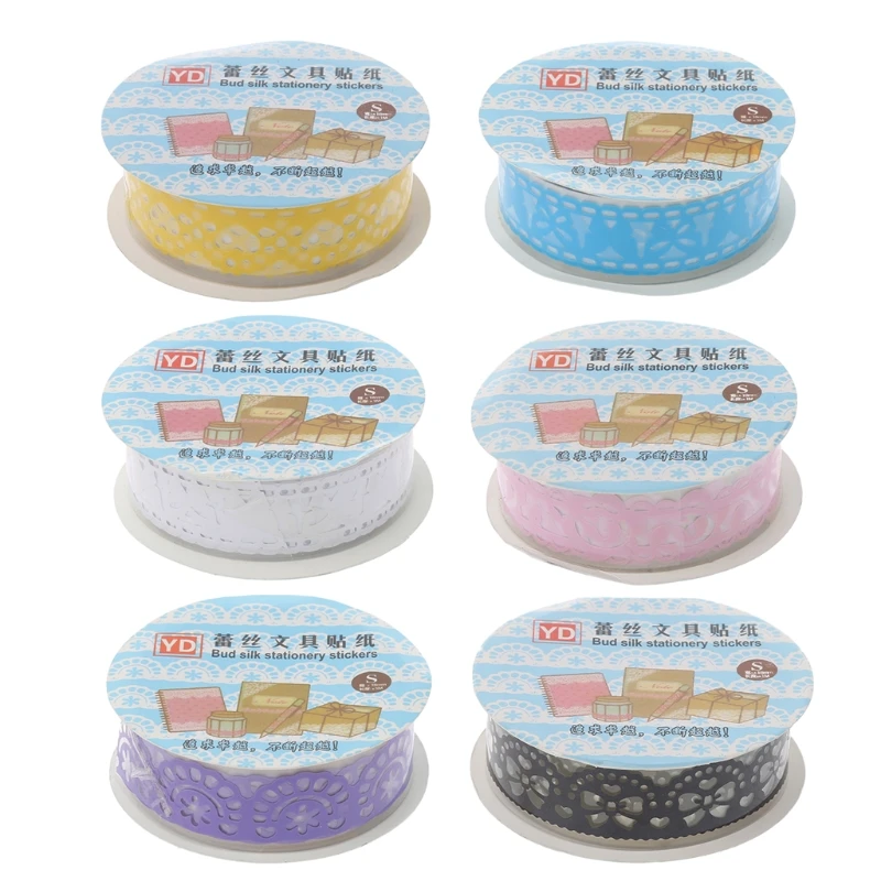 

1Pc Lace Self Adhesive Washi Tape Decor Sticker DIY Art Scrapbooking Decal