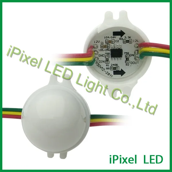 Led pixel Световой модуль 30 мм 3 светодиода с smd5050 rgb ws2801