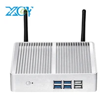 XCY Mini PC Intel Celeron 3965U Dual Core 2.20GHz Windows 10 HD Graphics 610 Support 4K UHD HDMI VGA WiFi Fanless Minipc NUC