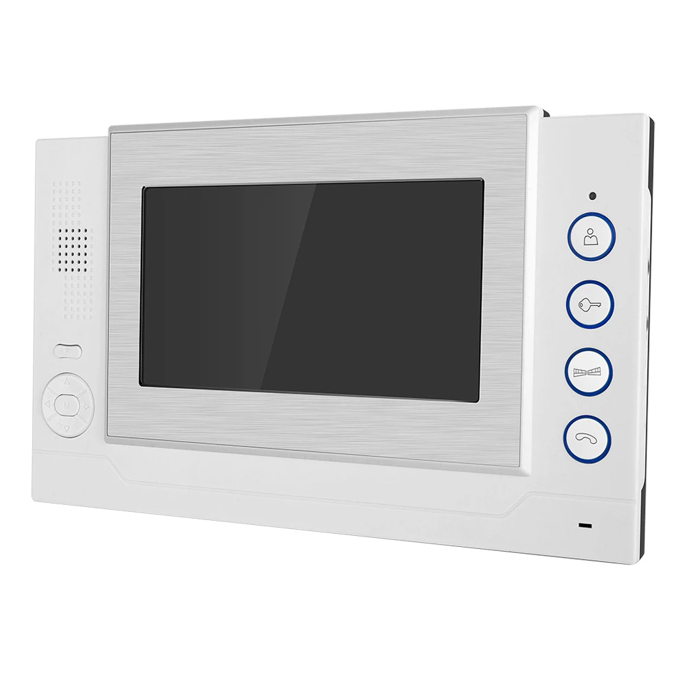 USAFEQLO 7 дюймов видеодомофон дверной звонок комплект 1 камера монитор ночного