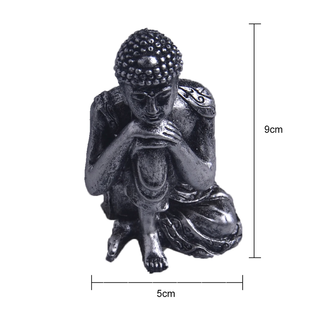 Новая Винтажная статуя Будды из смолы, Будда, сад, медитирующая статуэтка Будды, аксессуары для дома