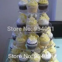 Акрил уровня Стенд торт/круглые 5 ярусов акриловый Кубка торт стенд