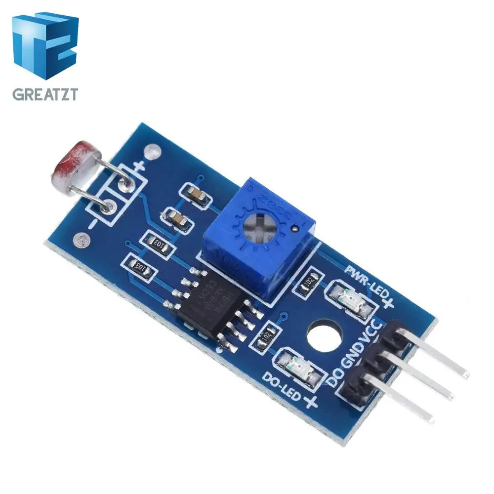 

GREATZT Photosensitive brightness resistance sensor module Light intensity detect New For Arduino