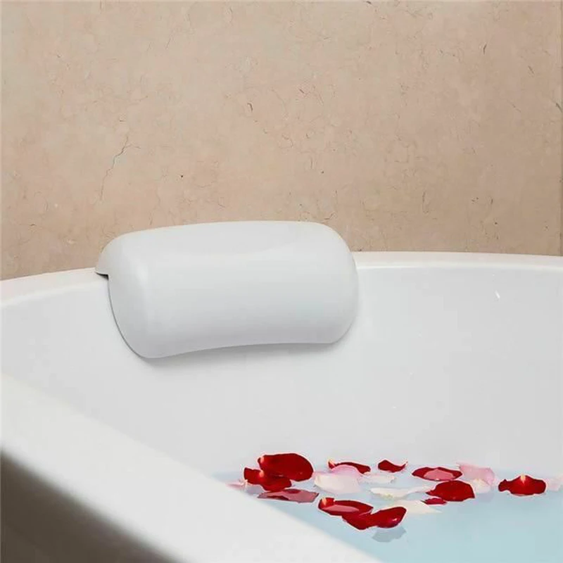 

New SPA Bath Pillow Non-slip Bathtub Headrest Soft Waterproof Bath Pillows with Suction Cups Easy To Clean Bathroom Accessories