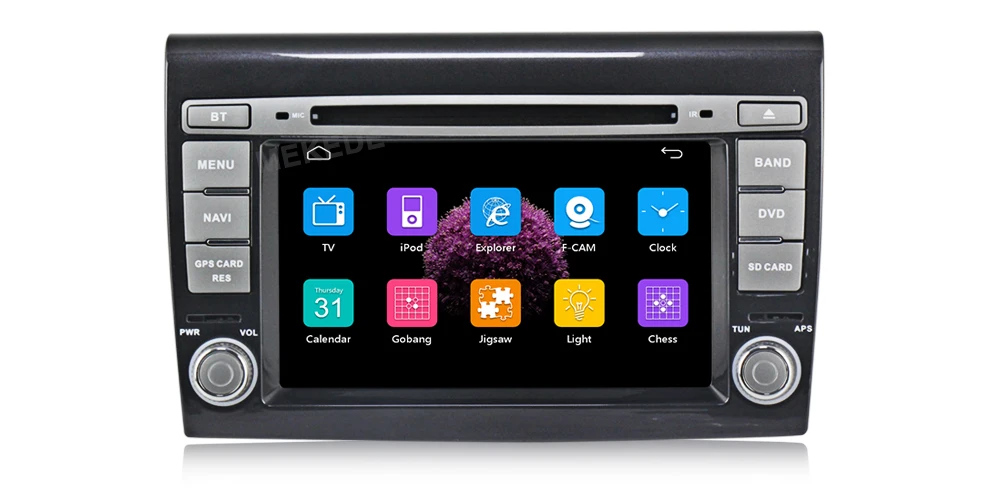 Perfect MEKEDE Capacitive screen HD Car DVD Player 2 din Stereo for Fiat Bravo 2007-2014 Radio NAVI GPS Navigation System Bluetooth 10