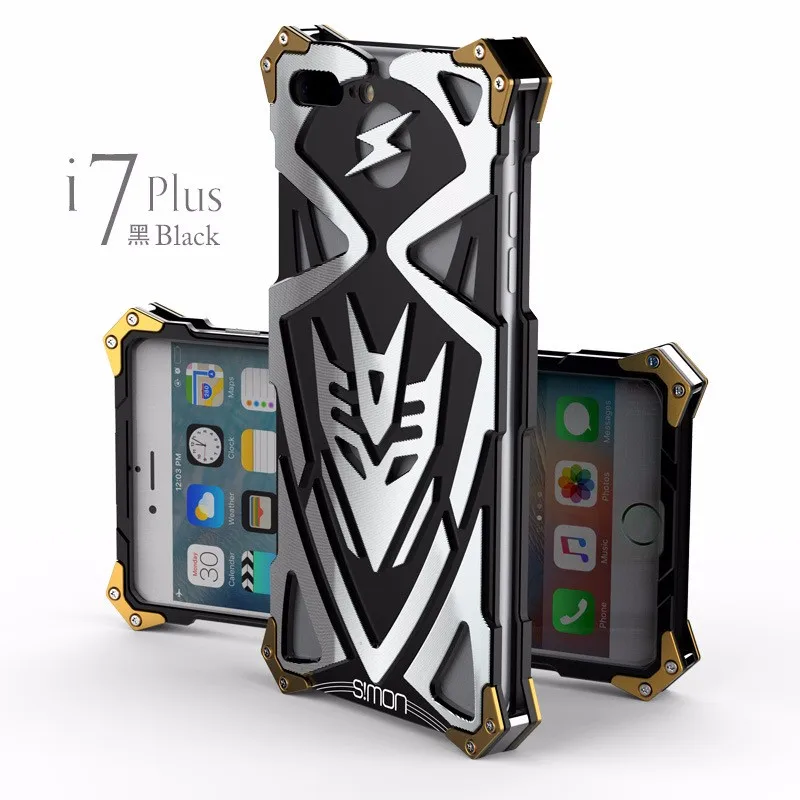 Мощный ударопрочный винт металлический корпус для iPhone 7 Plus zimon Тор серии авиации Алюминий чехол для iPhone 7 плюс 5.5
