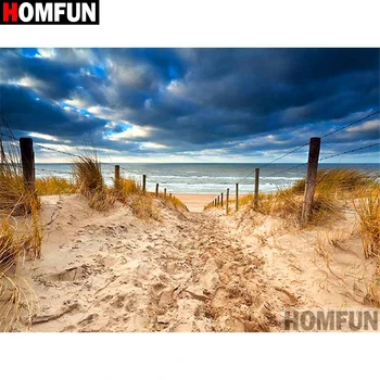 

HOMFUN Full Square/Round Drill 5D DIY Diamond Painting "Sea scenery" 3D Diamond Embroidery Cross Stitch Home Decor A19337