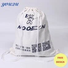 Canvas drawstring bag cotton drawstring bag 8OZ canvas drawstring bag Low price escrow accept