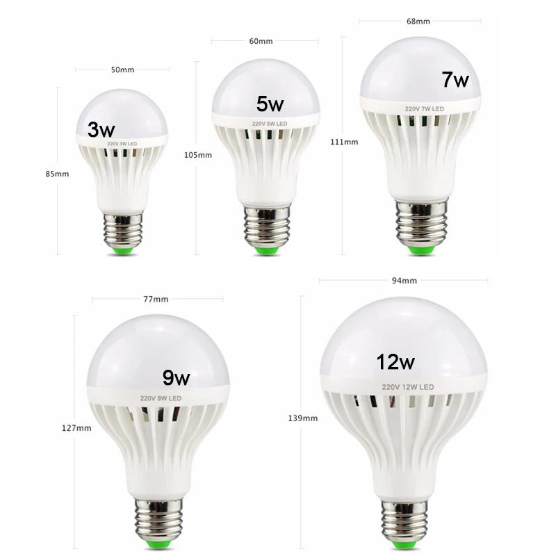 AC220V E27 светодио дный лампа звук Сенсор/светло Управление SMD 2835 светодио дный свет 3 W 5 W 7 W 9 W 12 Вт для коридор балкон аварийного освещения