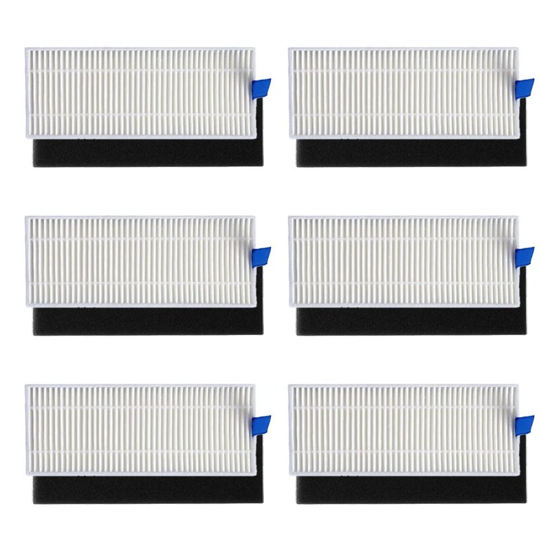 6PCS Cotton Filter & 6PCS Hepa Filter for Eufy Robovac 11+ 11 Plus