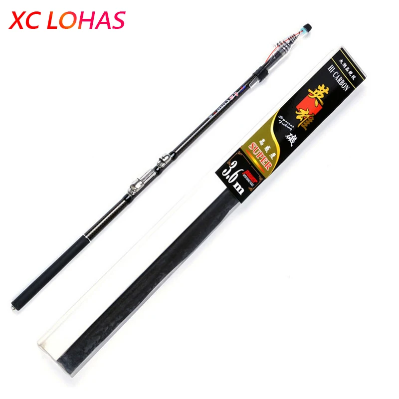 

Exclusive Quality 30T Carbon Fiber Rock Fishing Rod Ultralight Telescopic Fishing Pole 2.7/3.6/4.5/5.4M Fishing Tackle