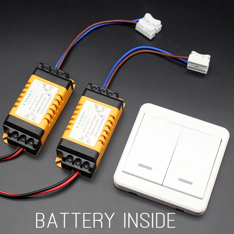 Smart Home Default Off Wireless Light Switch Kit No Wiring Remote