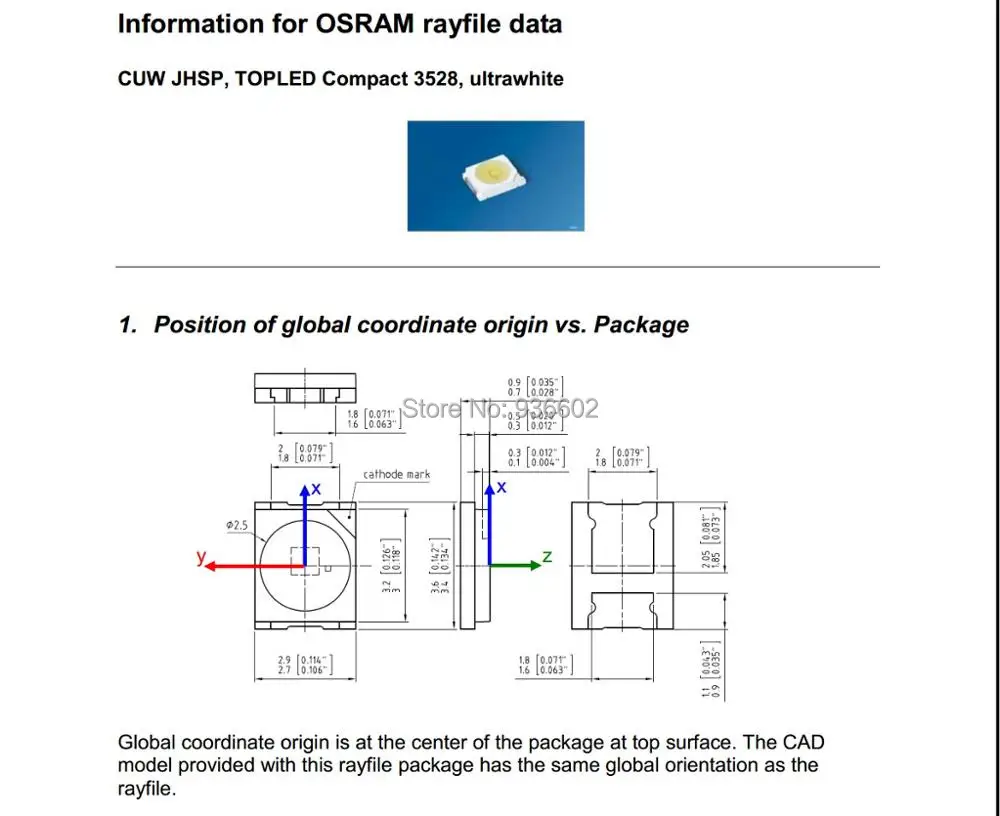 OSRAM СВЕТОДИОДНЫЙ подсветка 1,5 Вт 3 в 1210 3528 2835 131LM холодный белый ЖК-подсветка для ТВ приложения CUW JHSP