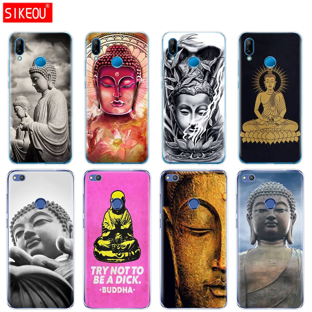 SIKEOU Buddha силиконовый чехол для телефона Huawei P20 P7 P8 P9 P10 Lite Plus Pro 2017 P Smart 2018 coque бампер |