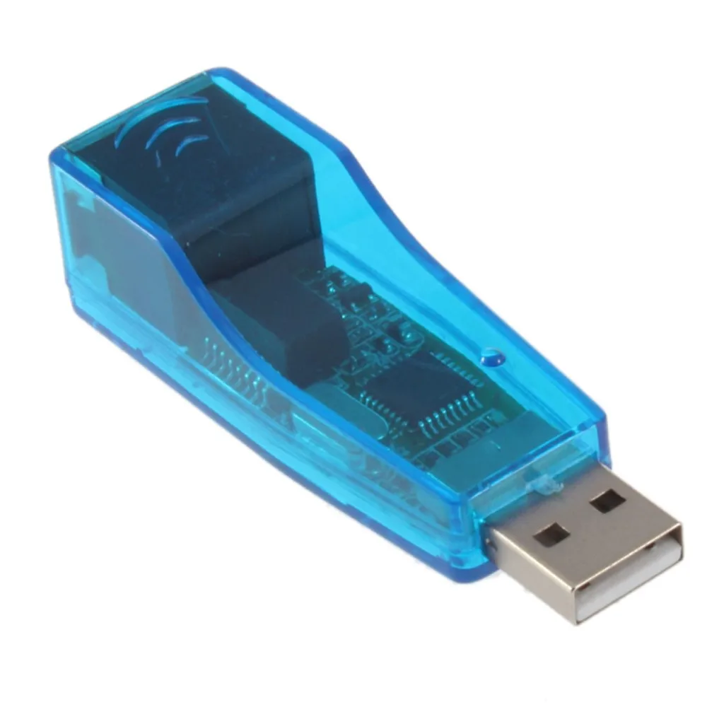 USB 1,1 к локальной сети RJ45 коммутатора Ethernet 10/100 Мбит/с сетевая карта адаптер для Win7 Win8 планшетный ПК с системой андроида ПК синего цвета