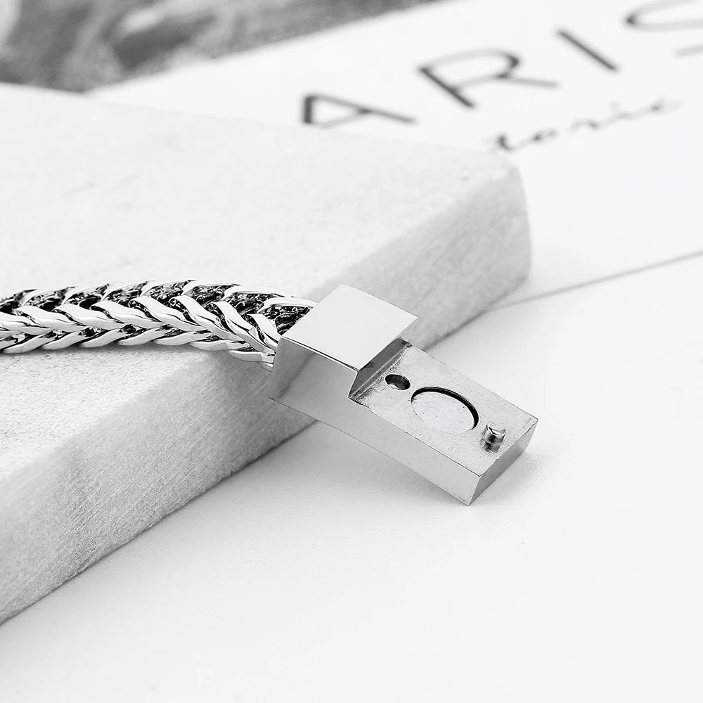 Pulseira الغمد بوذا أساور الفضة لهجة رابط سلسلة إسورة ل رجل المجوهرات هدية نوعية جيدة شحن مجاني