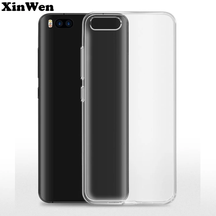

XinWen luxury cover coque case for Xiomi xiaomi mi 6 mi6 silicone silicon original tpu transparent phone back cases