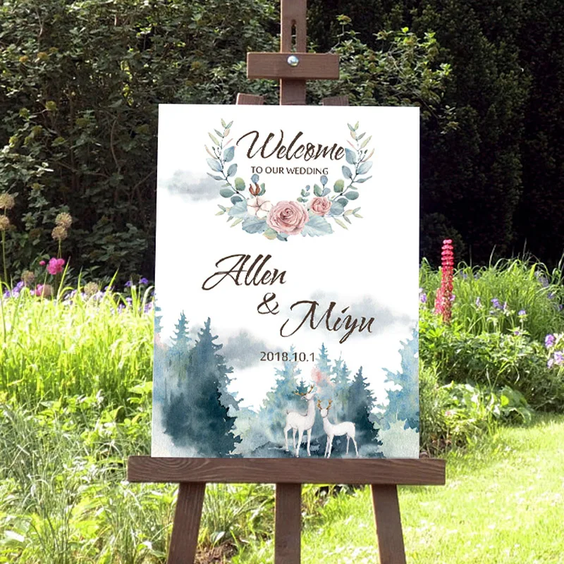 

personalized canvas birthday party decorations custom decoration welcome board wedding signs
