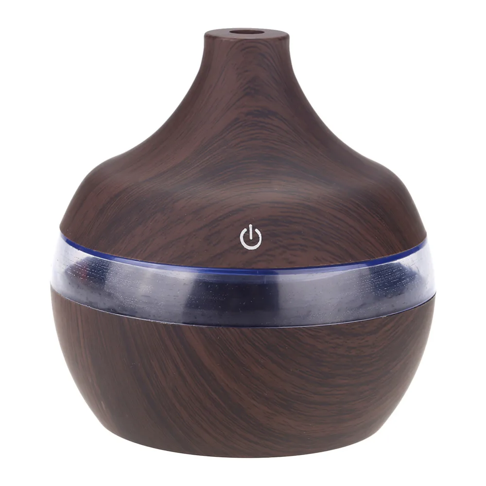 

Original USB 300ml Ultrasonic Air Humidifier LED Touch Wood Grain 7 colors change Aroma Essential Oil Diffuser For home