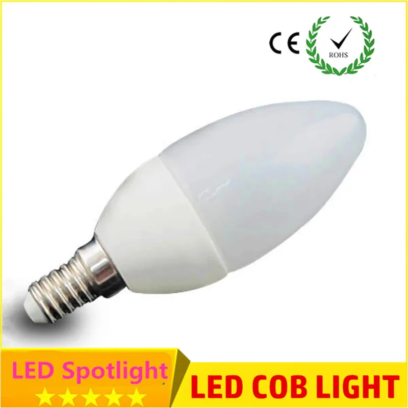 

1pcs Energy Saving E14 Led Candle Light Bulb Velas Led Lamp 220Volt Decorativas Home Lighting Decoration Led Bulb E14 5W 7W 220V