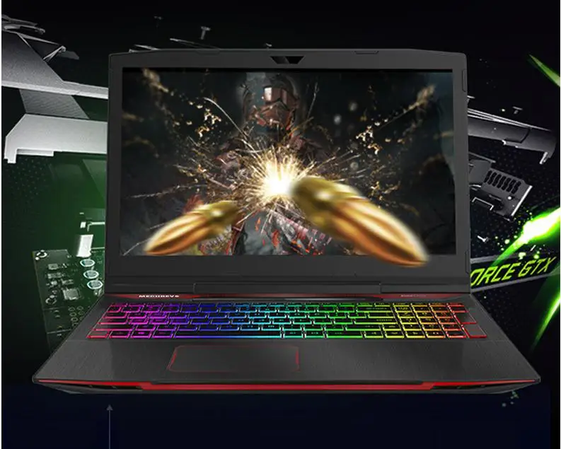 MECHREVO X2 i7 Gaming Laptop Gaming Laptops With Windows 10 Notebook GTX 1050Ti 15.6 Intel Core i7-8750H 8G 128G+1T Gamer