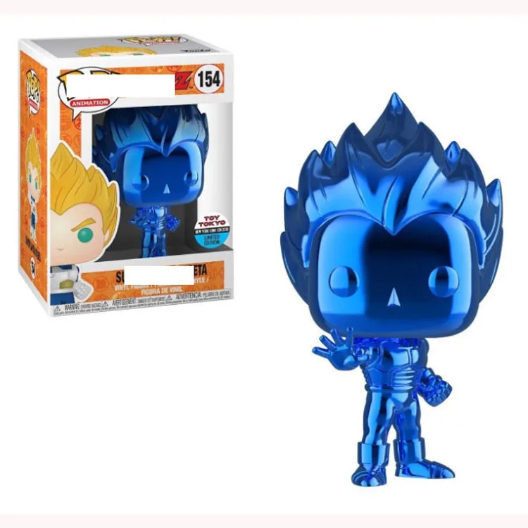 

10cm POP Dragon Ball Super Begita Hand-made Dummy Model Seven Dragon Ball Z Electroplated Blue