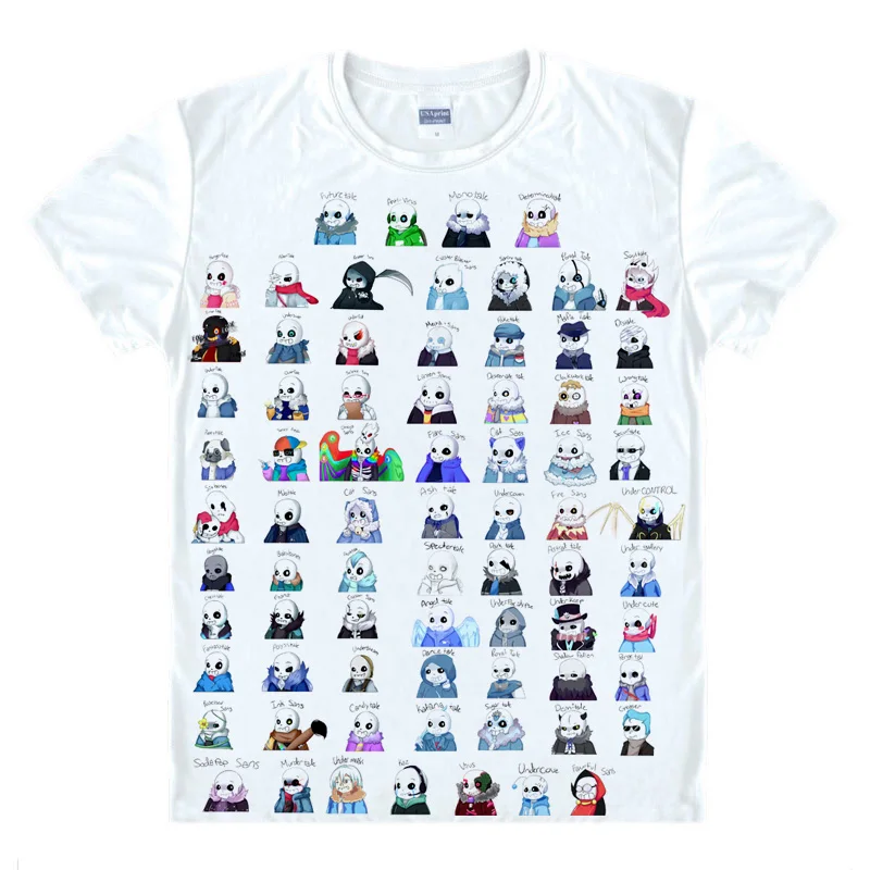 Футболка Coolprint с аниме Тоби лиса Undertale футболки в разных стилях коротким рукавом