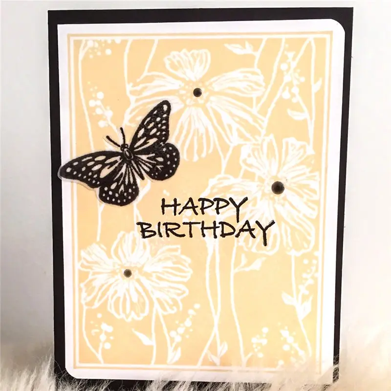 

YaMinSanNiO Metal Cutting Dies Scrapbooking For Card Making DIY Embossing Cuts New Craft Die Flowers and Butterfly Element