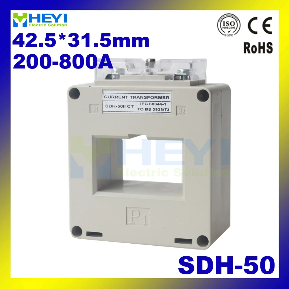 SDH трансформатор тока SDH-50 200/5A-800/5A низковольтный Высокоточный КЛАСС 0,5 ac Датчик тока