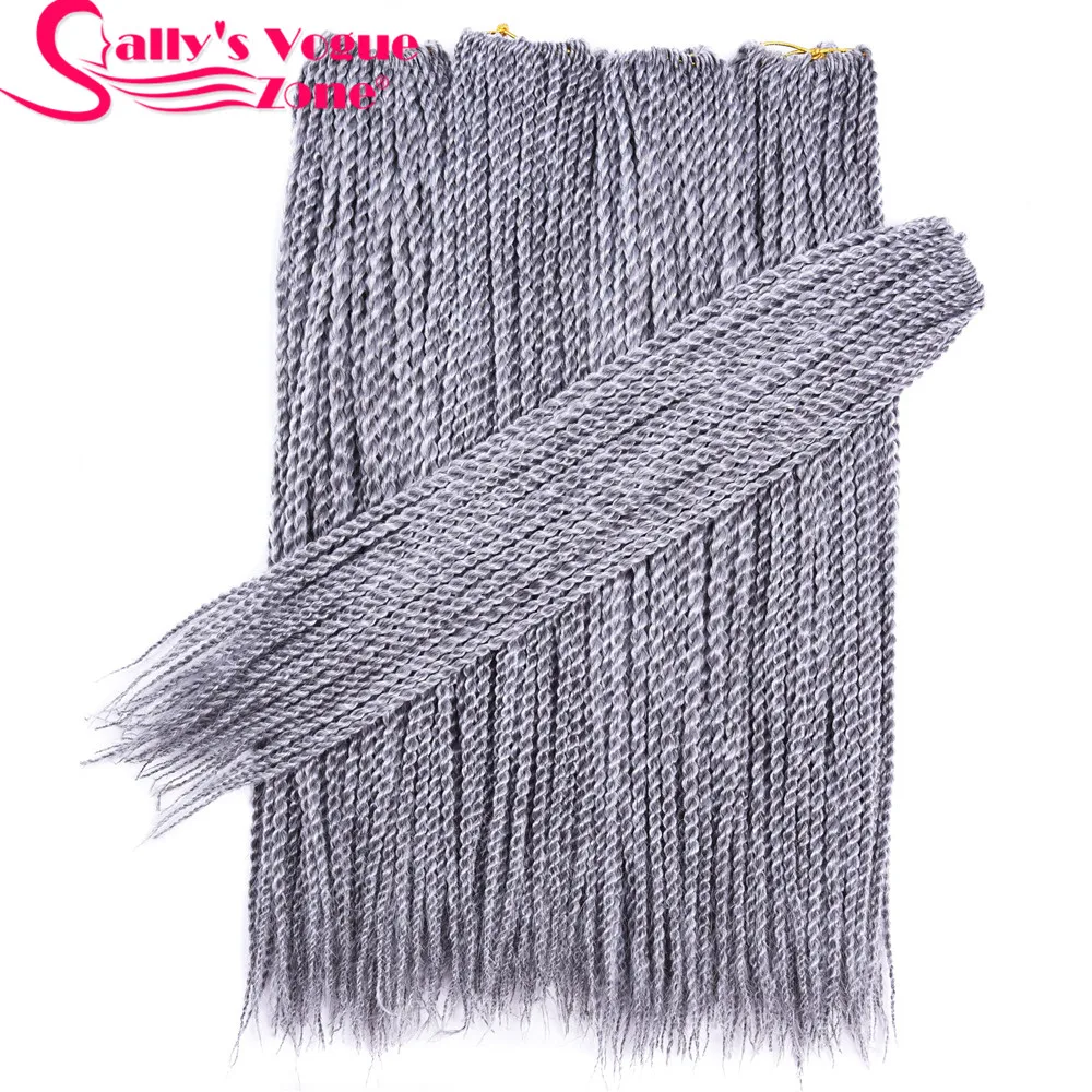 30 Raízes/pack Cabelo Sally Crochet Torção Tranças Senegalês Senegal 18 Polegada Cor Marrom Ombre Cabelo Trança de Cabelo Sintético Trança Cabelo 9 trança cabelo ombre sintético senegal trança cabelo