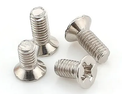 30pcs/lot M2/M2.5/M3*4/5mm stainless steel phillips cross flat head small screws for leather belts waistband assorment kit232 |