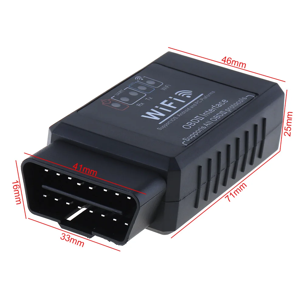 Подходит для ELM327 V1.5 OBD2 сканер wifi OBD II Автомобильный сканер автомобильный диагностический инструмент считывание чистого кода ошибки для Android IOS