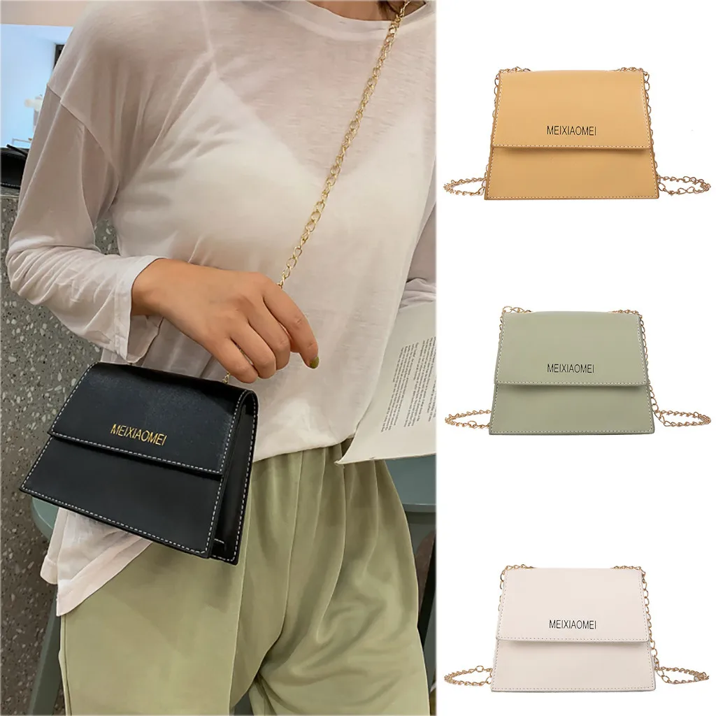 

High Quality Casual Women Joker Crossbody Shoulder Bag Student Chain Small Square Bag Shoulder Bag Travel