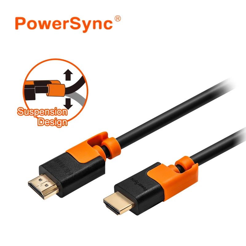 PowerSync HDMI cable HDMI to HDMI cable for PS3 projector HD LCD Apple TV computer cablehdmi