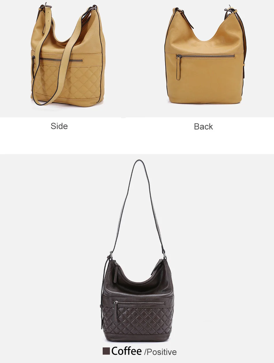 Luxury Designer Women Handbag 2019 Shoulder Bag 100% Genuine Leather Fashion Female Handbag Bucket Lady Tote Purse Large Capacity (6)