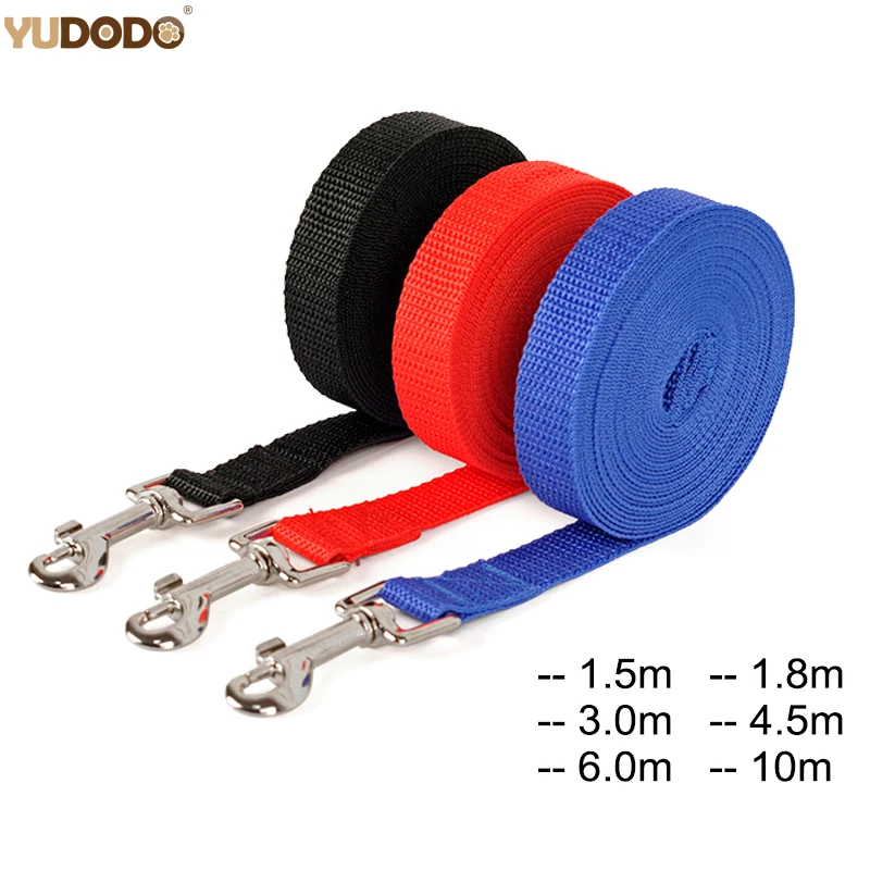 

Nylon Dog Leashes 3 Colors 1.5M 1.8M 3M 4.5M 6M 10M Pet Walking Training Leash Cats Dogs Harness Collar Lead Strap Belt