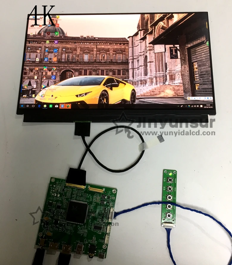 Плата контроллера 4HDMI + DP 4K LCD с поддержкой 5 5-дюймовой ЖК-панели NV125QUM-N81 LQ125D1JW33 12 5*3840