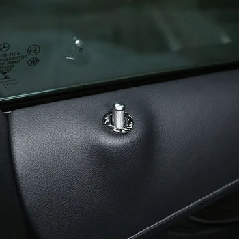 

Car Styling Door Lift Auto Door Pin Decoration Covers Stickers Bolt Circle Trim For Mercedes Benz C Class W205 GLC 260 C180