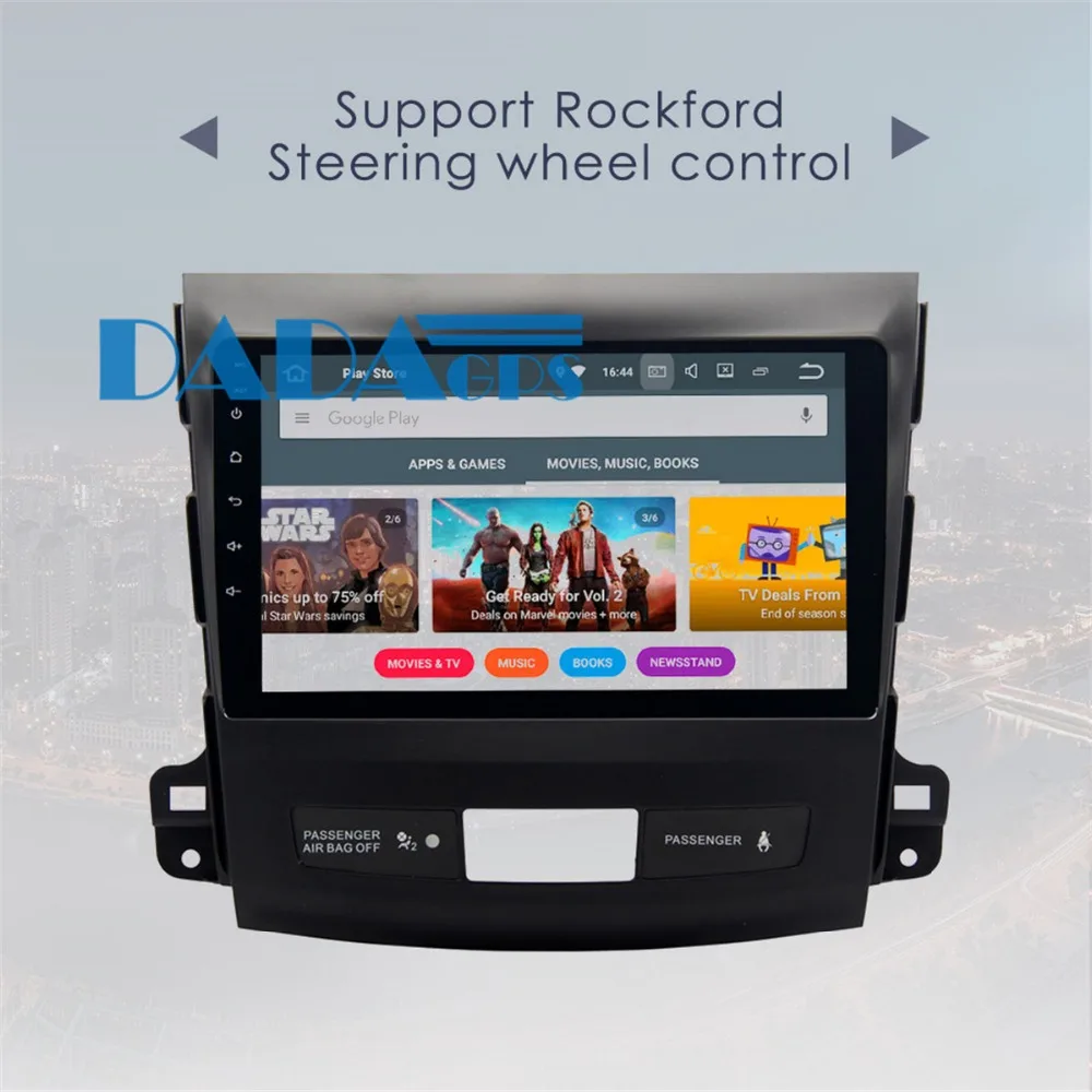 Top Android 8.0 7.1 Radio Car GPS Navigation For Mitsubishi Outlander 2006-2012 For Citroen C-Crosser for Peugeot 4007 no DVD Player 3