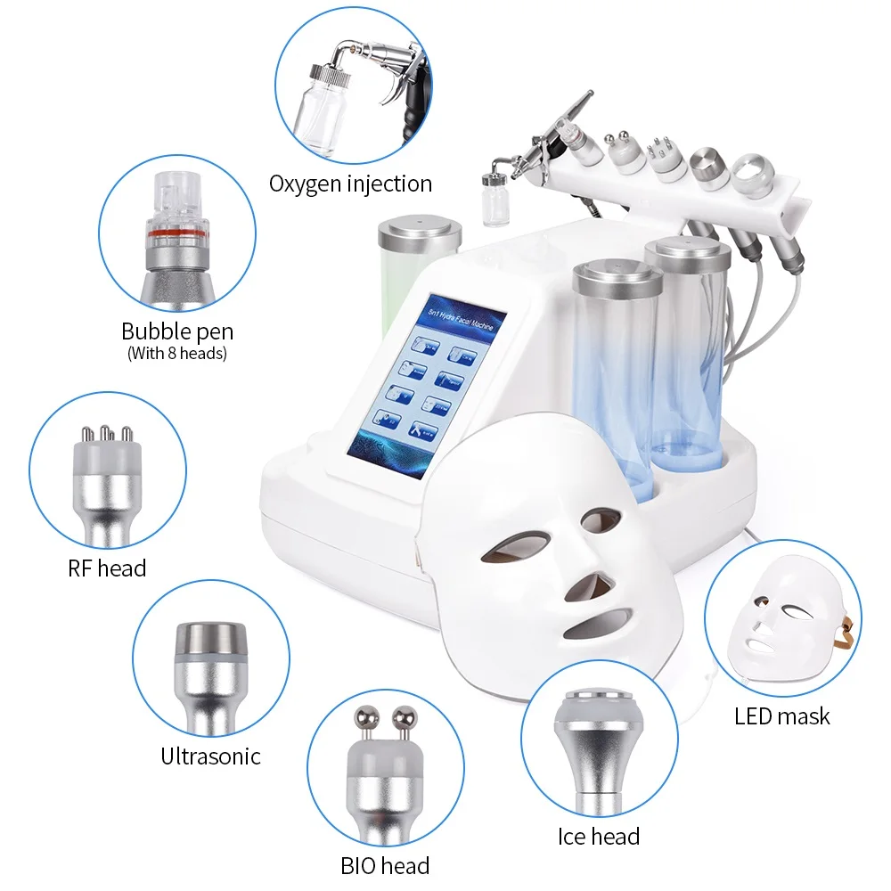 ForeverLily 7 In 1 Dermabrasion Hydra Machine Oxygen injection Skin Beauty Cleansing Facial Bubble Machine Photon 1 ForeverLily 7 In 1 Dermabrasion Hydra Machine Oxygen injection Skin Beauty Cleansing Facial Bubble Machine Photon 4