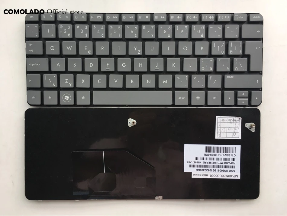 CZ Czech Keyboard For HP MINI 100 100E grey without frame laptop keyboard CZ layout