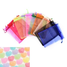 10 шт. маленькие растягивающиеся мешки на шнурке, Свадебный Рождественский подарок мешочек для украшений, упаковочные сумки и мешки